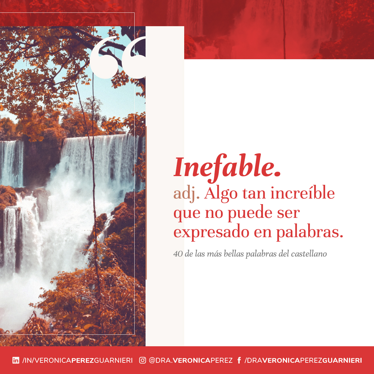 VeroGuarnieri's tweet photo. 🔤 [#Lenguaje] Algunas de las más bellas palabras del castellano.
--
#1nt #xl8 #languages #1ntevents #xl8events #terps #increasedparticipation #leadership #professionalservices  #IA2020 #VRI #RSI #RemoteInterpreting #DSI #español #idioma #palabras https://t.co/k8Hg0BBeHf