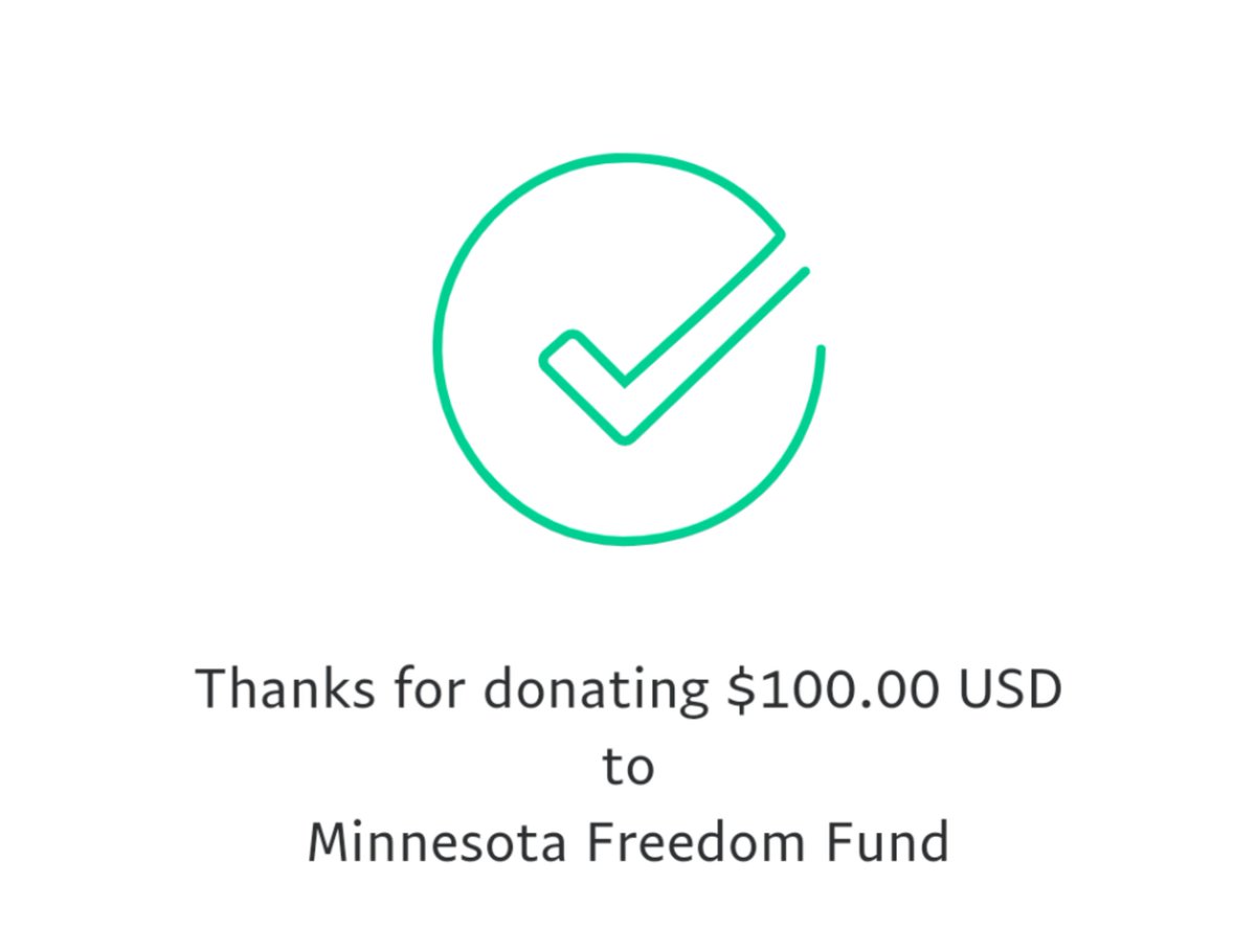 If you can, help support  @MNFreedomFund, who are working to help bails of protestors arrested:  http://Minnesotafreedomfund.org 