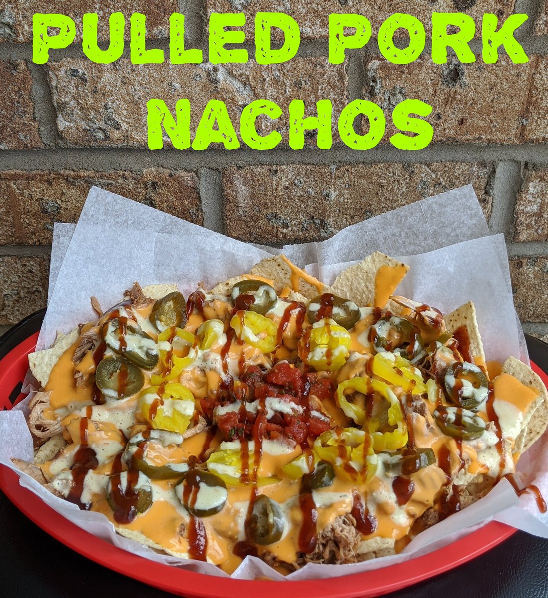 Friday Specials! Pulled Pork Sandwich, Pulled Pork Nachos, Smokehouse, Beer Cheese Mac, Turkey Chili, Loaded Potato Soup and Fresh Fruit Cups.