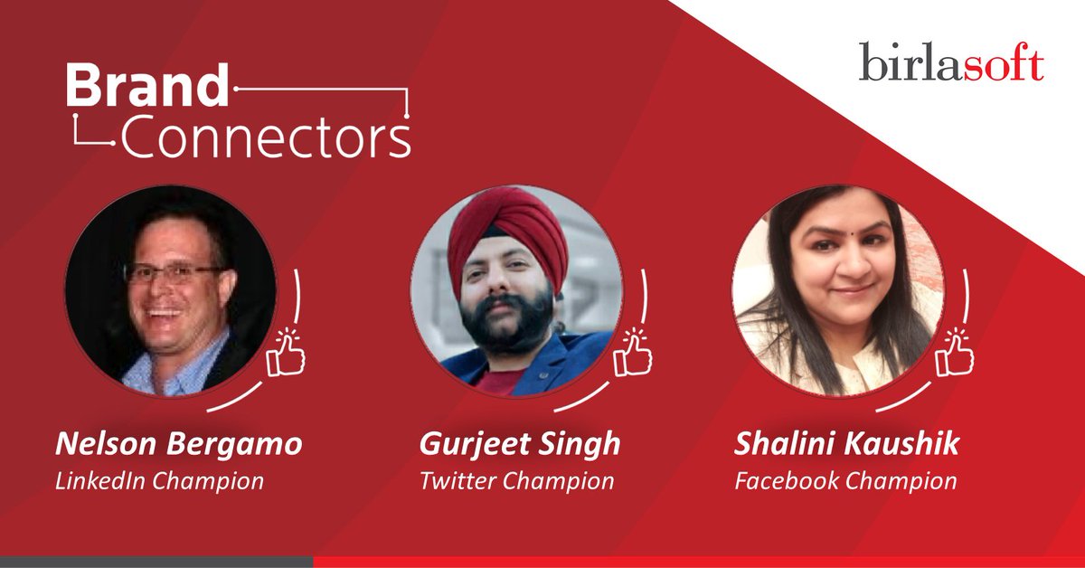 birlasoft's tweet image. Give a round of applause to our #BrandConnectors, who diligently inspire and uphold us to do better each day. Congratulations to the #BrandChampions of #April2020! Keep up the fantastic work, and #LetsGetSocial! #togetherwegrow #EnterprisetothePowerofDigital™ 
@gurjeetiet