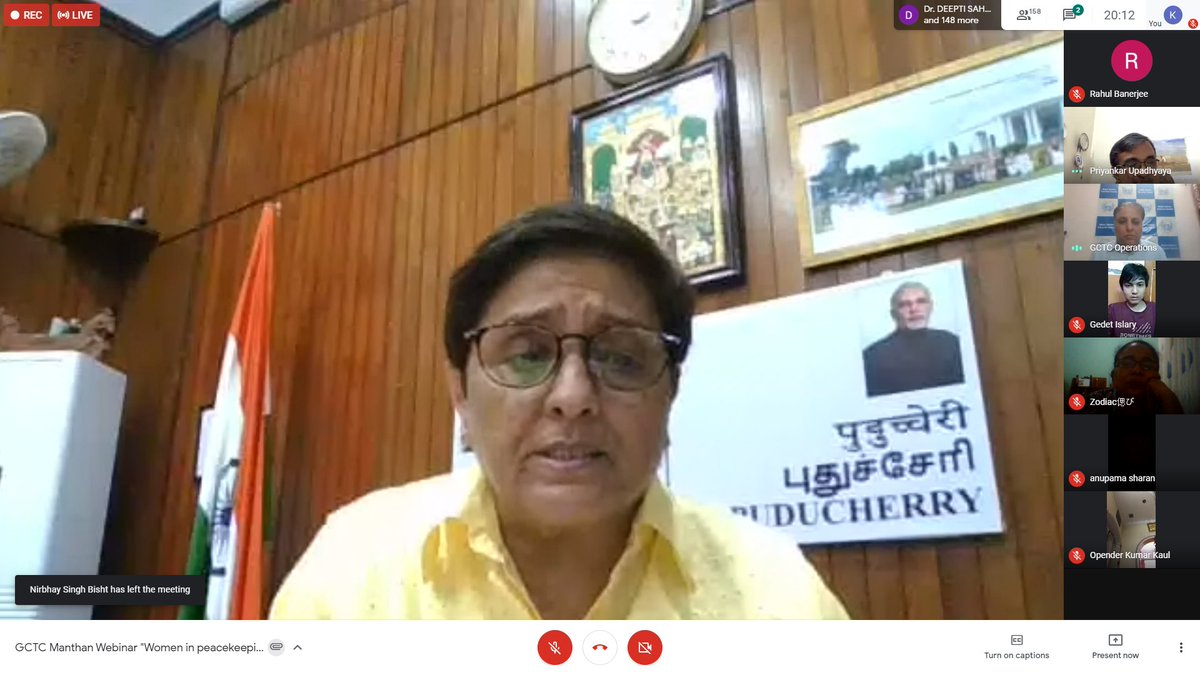 GCTCWORLD's tweet photo. @GCTCWORLD @UN @UNinIndia @UNPeacekeeping
#GCTCManthan #womeninpeacekeeping 
#InternationalDayofUNPeacekeepers
The forces in India are very versatile, given that they work towards community policing, which is something that may lack in other countries. - Dr Bedi @thekiranbedi https://t.co/fmmh9rRYKy