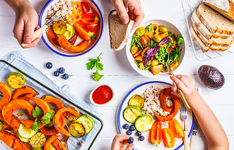 Green, orange, and red fruits and vegetables are loaded with vitamins, fiber, and minerals. Try these tips to get a variety of colors on your plate. bit.ly/39dKgRv
