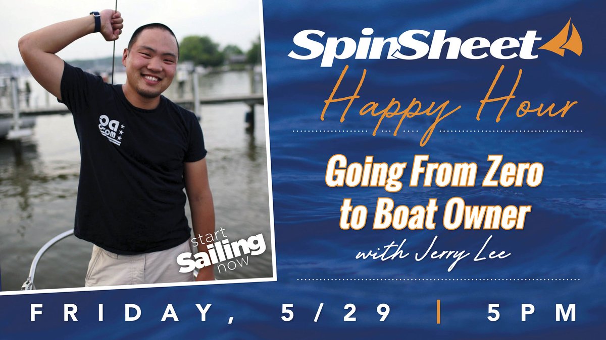 Mix up a dark 'n stormy and join the <a href="/SpinSheet/">SpinSheet Magazine</a> Happy Hour LIVE Today at 5 p.m. as we talk to new #sailors who go "all in," buy boats, and become better sailors quickly. facebook.com/spinsheet/vide…

#chesapeakebay #sailing