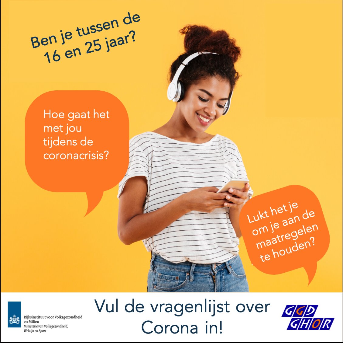 Hoe ervaar jij de maatregelen tegen het #coronavirus? Geef jouw mening!  <a href="/rivm/">RIVM</a>  en  <a href="/ggdhm/">Hecht GGD Hollands Midden</a>  zijn vooral benieuwd hoe #jongeren tussen de 16 en 25 jaar hierover denken. Lees meer en vul de vragenlijst in: teylingen.nl/nieuws/nieuwsb…