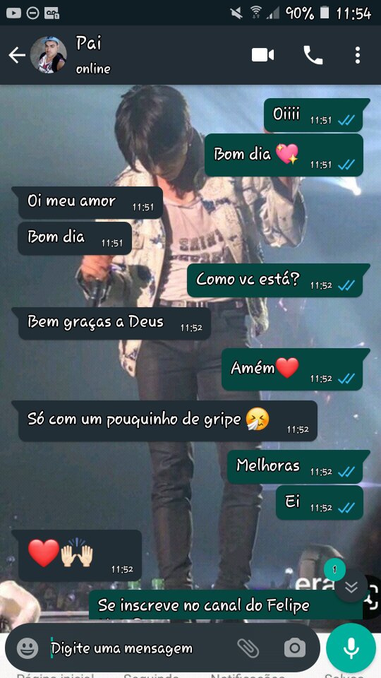 bolsonaro_fdp's tweet photo. @felipeneto estou tentando convencer meu Pai (Ele é Bolsominion) A se inscreve no seu canal , Espero que ele veja. Bjooos <3

Informação desnecessária:Minha foto de fundo do cll é do JungKook do BTS 
Tá aí os prints https://t.co/ZrKQDcp327