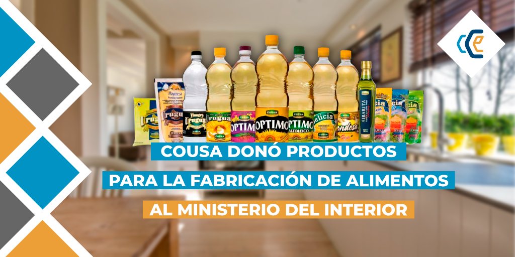 CCE_Uruguay's tweet photo. #Cousa hizo entrega de 6.500 litros de aceite, 622 kilos de mayonesa, 880 kilos de grasa y 12. 500 kilos de harina al Instituto Nacional de Rehabilitación que serán distribuidos entre los economatos de las 26 unidades penitenciarias del país. #UruguayUnaSolaEmpresa https://t.co/l6xgCBhjHR