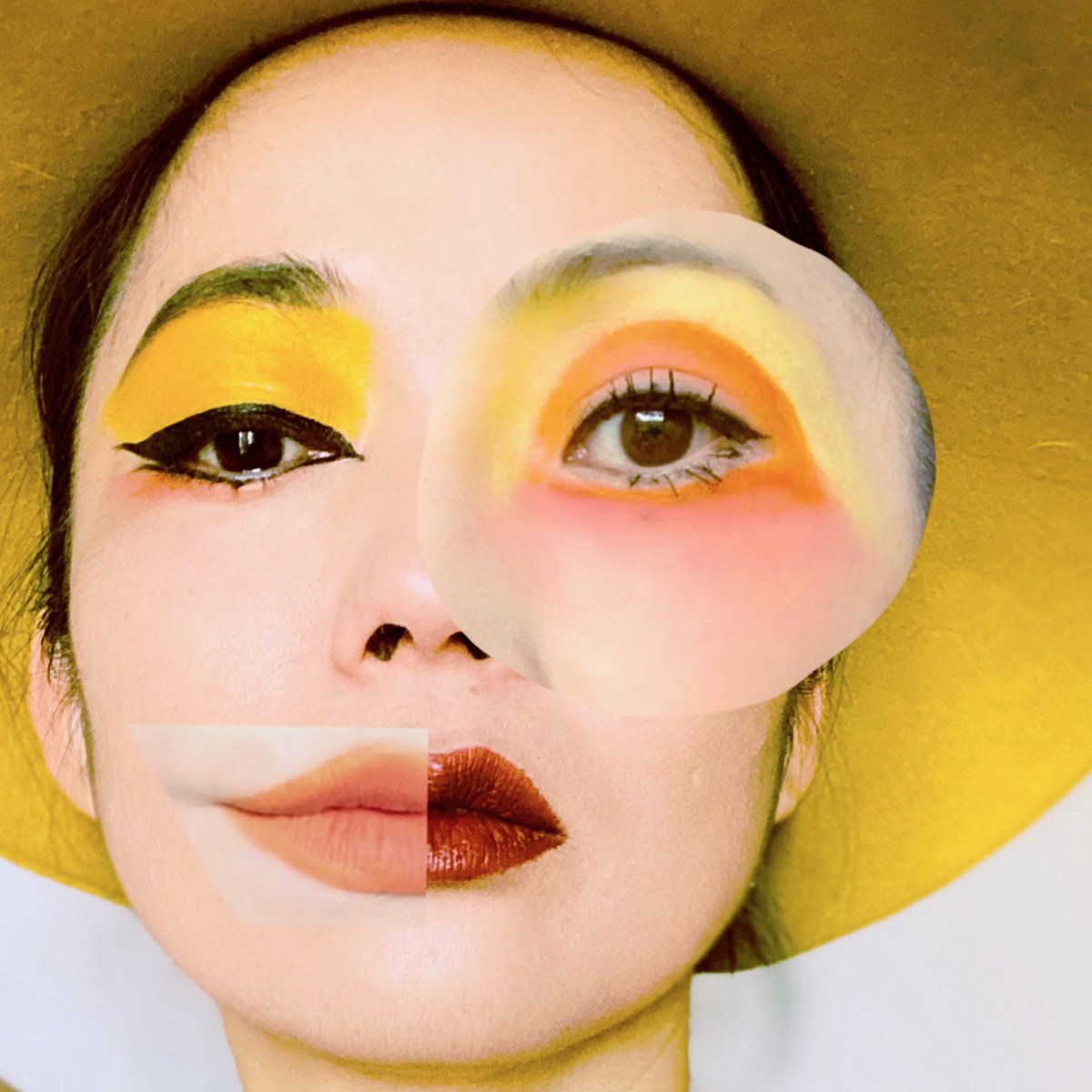 yellow/orange = sunshine, hope, and happiness ✰ collage featuring me &amp; <a href="/hiromi_ueda/">hiromi ueda</a> ✰ #beautyinall