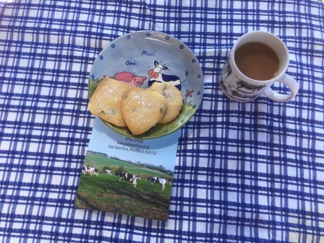 In honour of world biscuit day homemade chocolate chip butter shortbread, first person to book a room will be welcomed with tea and fresh batch of these #worldbiscuitday #farmstayuk #hampshireb&amp;b