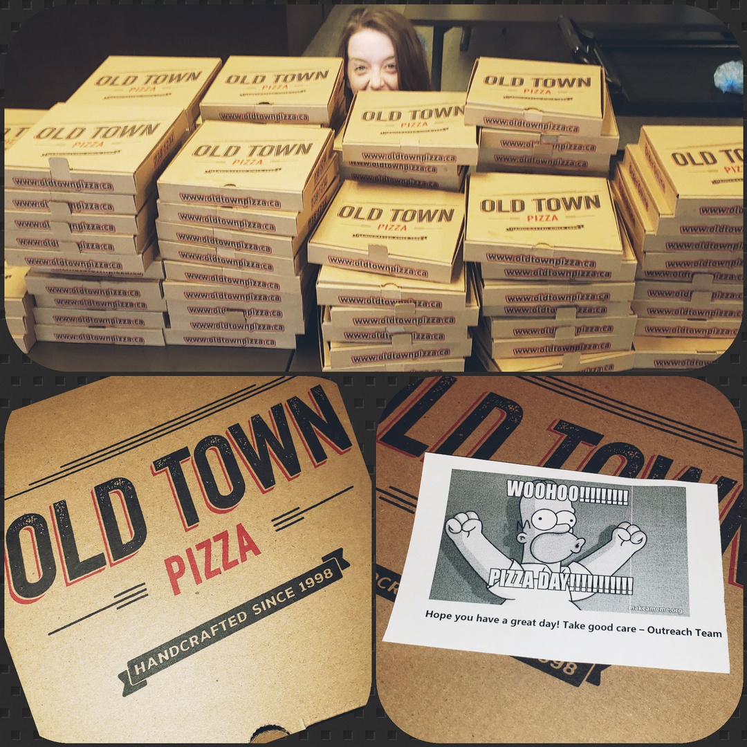 Young people received a tasty treat earlier this week 😀 We were able to deliver personal pizzas for every youth on our list, ordered from Old Town Pizza 🍕 They are a great community partner, offering affordable prices on pizza! Thanks, Old Town Pizza! 🙏 #covid19nfld #community