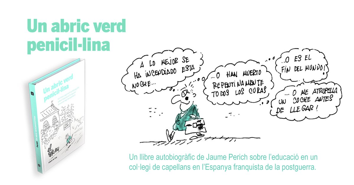 bcn_llibres's tweet photo. 📖 #Alatevallibreria: “Un abric verd penicil·lina”, de #JaumePerich

Quan es compleix 25 anys de la seva mort, publiquem amb @angleeditorial aquest llibre autobiogràfic i inèdit del genial il·lustrador ✏ #AnyPerich #elPerich @kapdigital 

👉https://t.co/eCpZWjWnC8 https://t.co/62lRK1pUDt