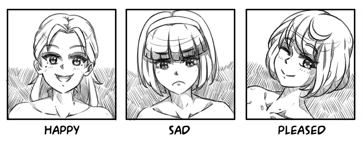 decided to start doing character expression practice~ 