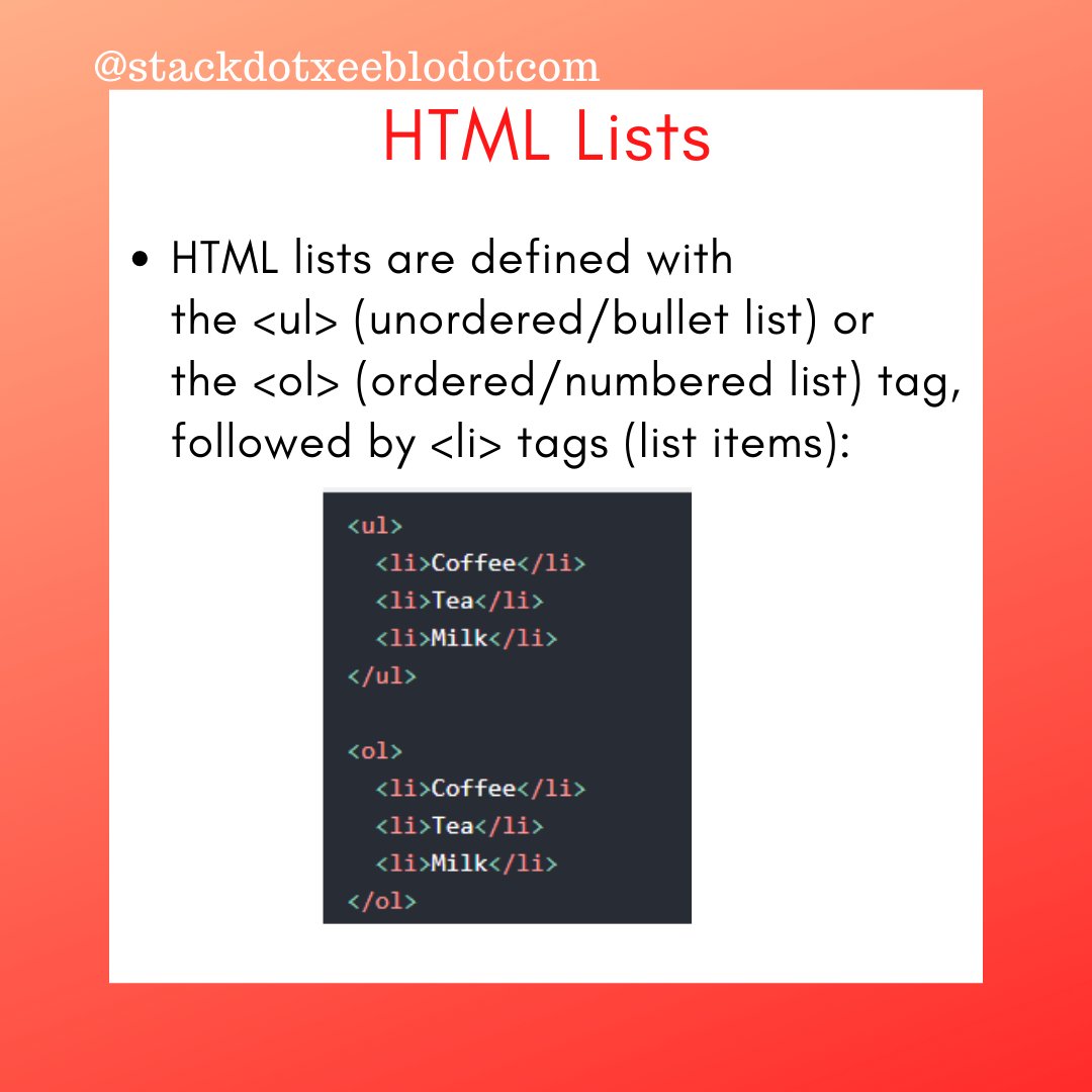 education_stack's tweet image. Basic Of Html-: Document, Heading, Paragraphs, Links, Image, Button and List. (Part-: 2)
#html #basichtml #codinglife