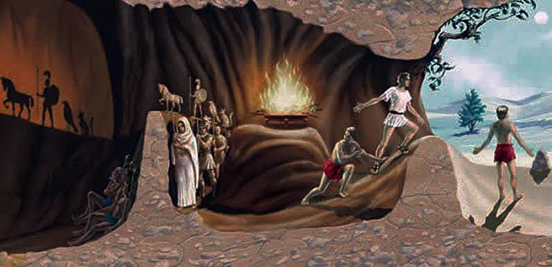 DEATHRNS's tweet photo. O Mito da Caverna, uma alegoria de A República escrita por Platão.

— uma thread atemporal. https://t.co/ebOYSiw7PU