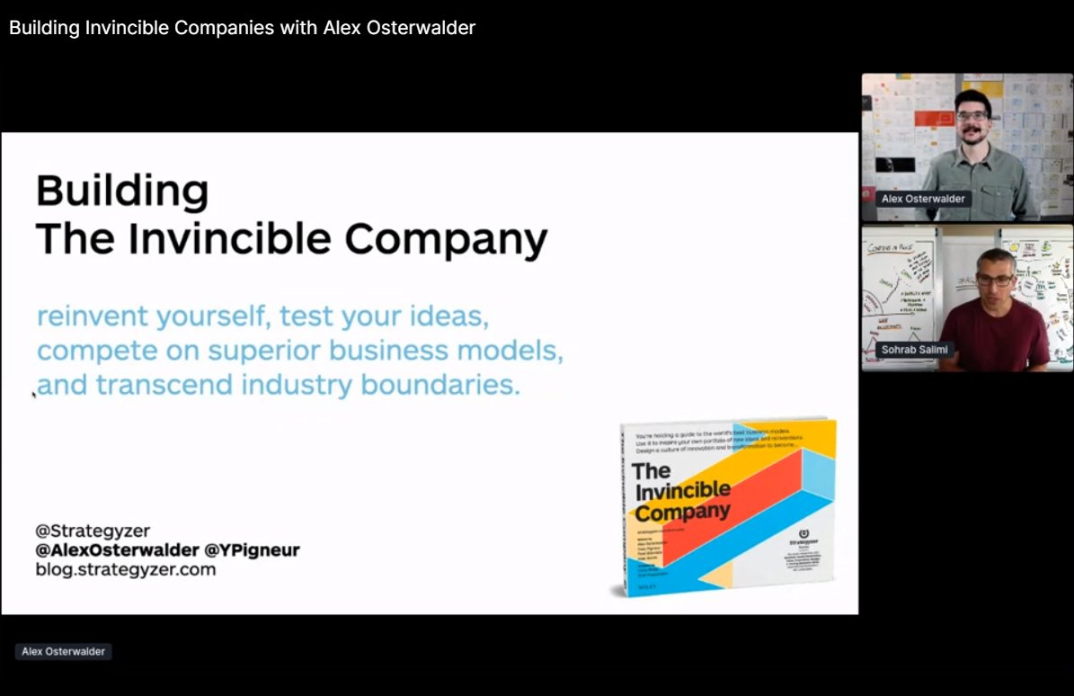 Building Invincible Companies with Alex Osterwalder
@Agile_100 #agile100 #RayatAgileJourney