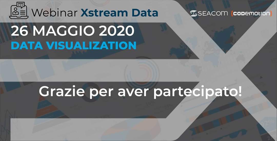SEACOMsrl's tweet photo. Il Virtual #Meetup della community #XstreamData è stata una grande occasione per condividere esperienze e metodi in ambito #DataVisualization! 🚀
Da oggi sono disponibili presentazioni e video dei vari talk ➡️ https://t.co/lOy1R672S9 https://t.co/afirGJrYeu