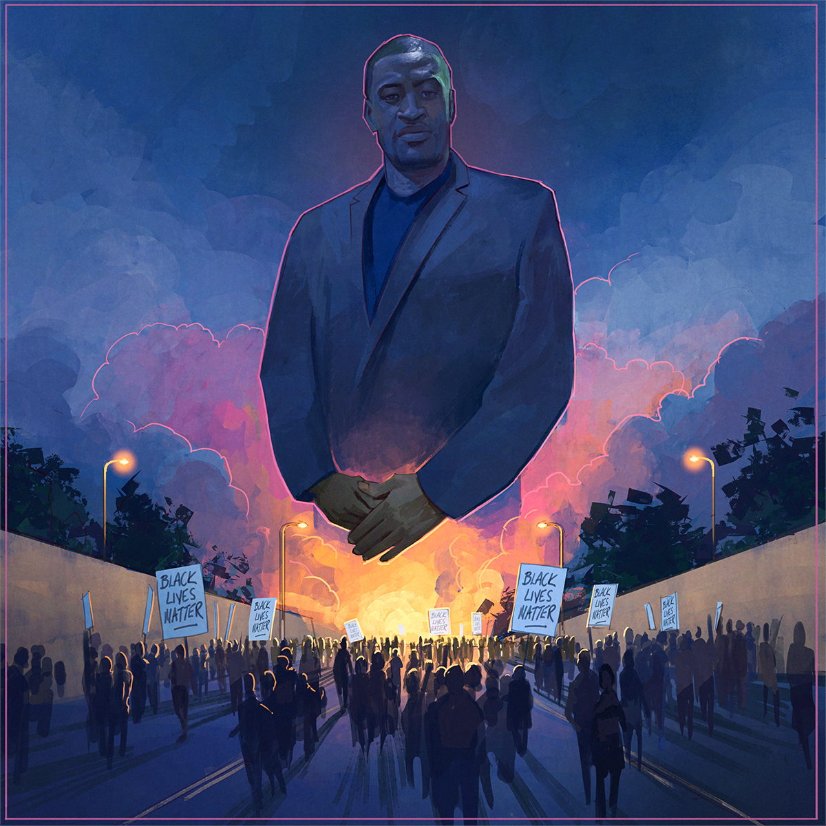 Zephyri's tweet image. Today had to be a bit different. He was someone's son, someone's brother, someone's friend. #JusticeForGeorgeFloyd