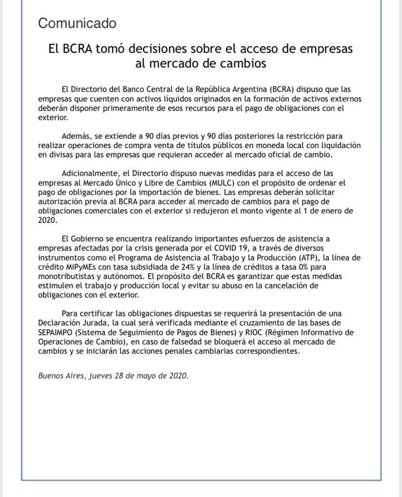 felicityenlaweb's tweet photo. Arrancando la nueva campaña agrícola las últimas disposiciones del @BancoCentral_AR ya generan incertidumbre y #condicionan la futura #produccion de granos https://t.co/8fvBnKEy2S
