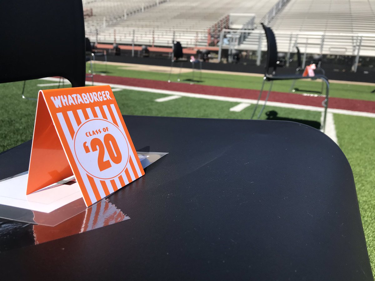 COVID may have stopped a lot of events, but it didn’t stop this tradition. 
Only in Texas is <a href="/Whataburger/">Whataburger®</a> ALWAYS a part of the graduation decor! <a href="/TexasHumor/">Texas Humor</a>