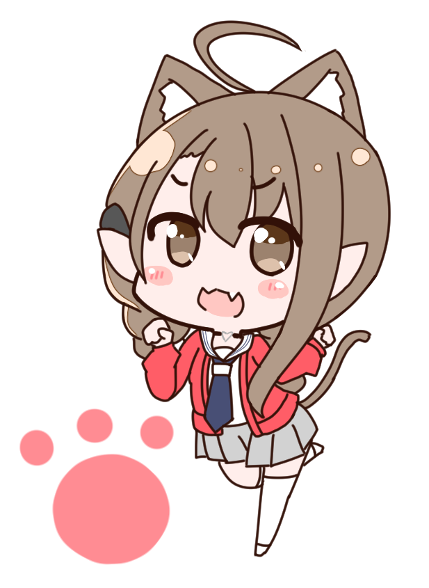 「お題から、猫耳栞桜ちゃん
#さくらのしおり 」|こたつむりのイラスト