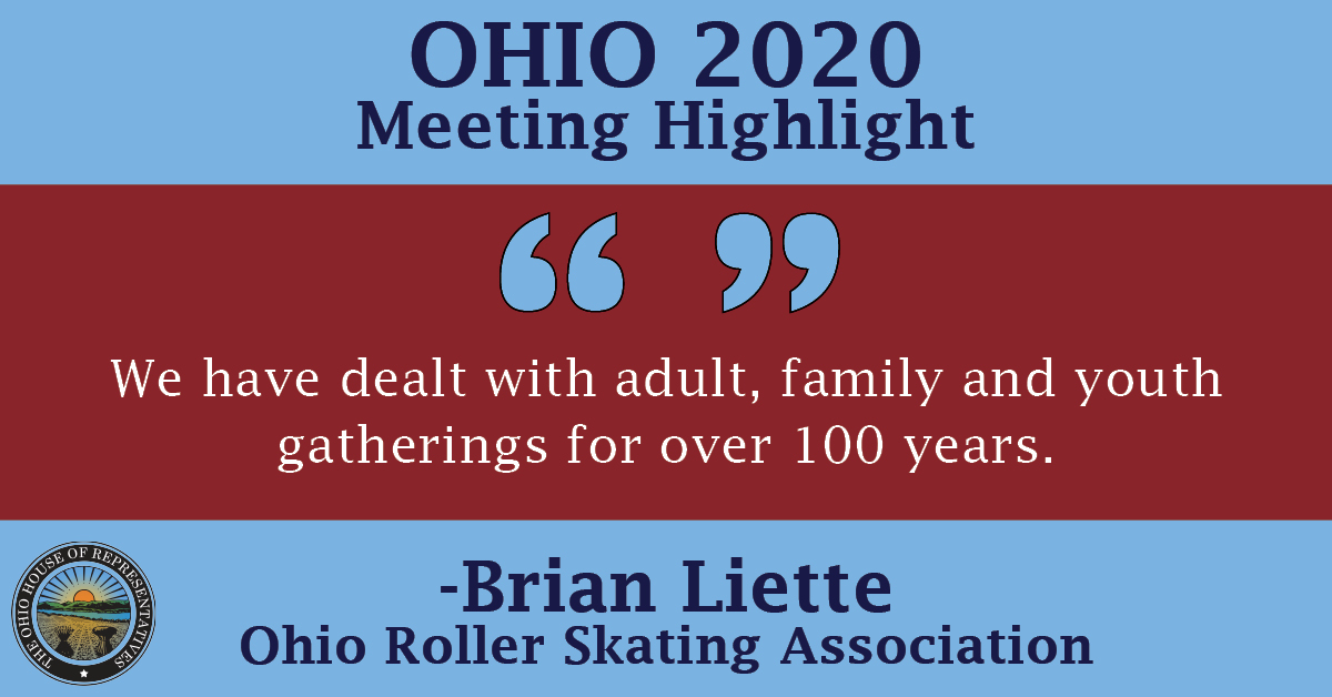 Brian Liette with the Ohio Roller Skating Association is ready to open roller skating rinks across Ohio. To re-watch his testimony before the task force, visit ohiochannel.org/collections/oh…