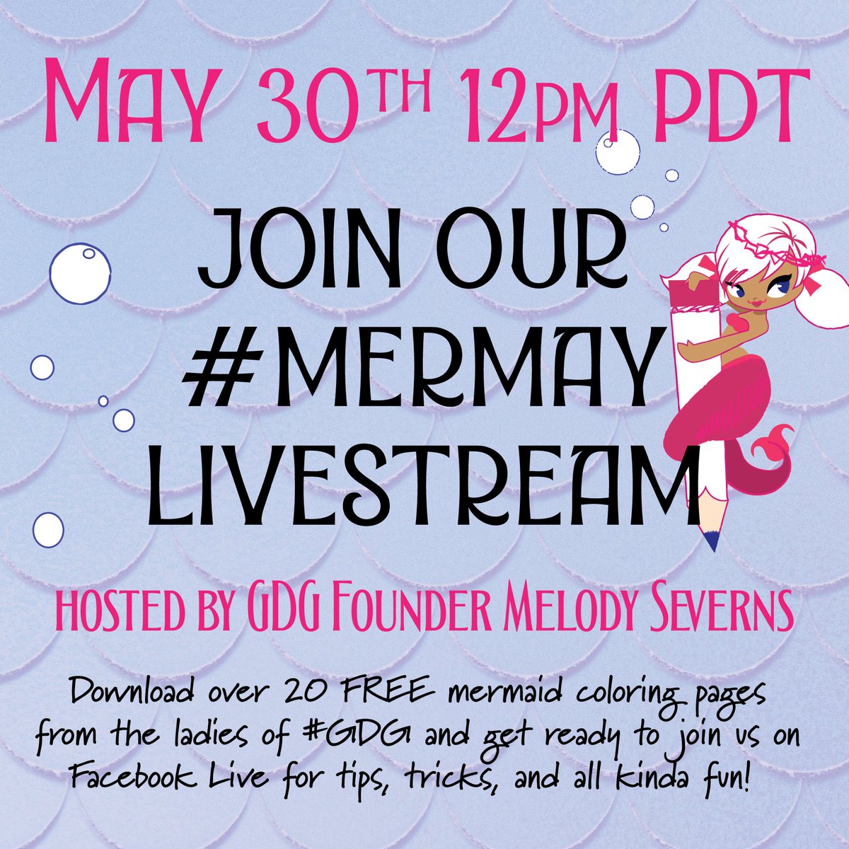 girlsdrwingirls's tweet image. More FREE downloadable images from our #Mermay #ColorPack for our FB Live #GDGColoringParty tmrw @ 12pm.

Images by: @Sankofarida, @CricketArt67 &amp;amp; @ksantillus. 

#GDG #Mermaids #Pinup #pinupart #pinupartist #supportwomenartists