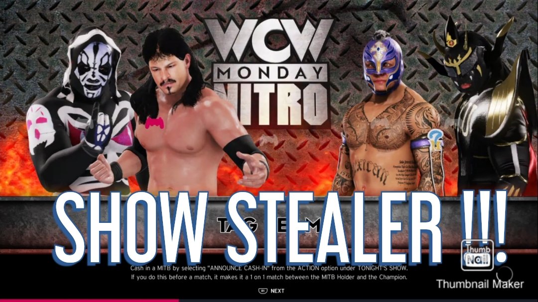 games_theman's tweet photo. Check this out !!! Click the link in bio to be taken to my channel to watch and subscribe!! #WWE2K20 #eddieguerrero #laparka #justinthunderliger #reymysterio #themangames #wcwwwe2k20 #wcwnitrowwe2k20 #2k20 #wwe2k20universemode #youtubechannel https://t.co/bdofjvDBQl