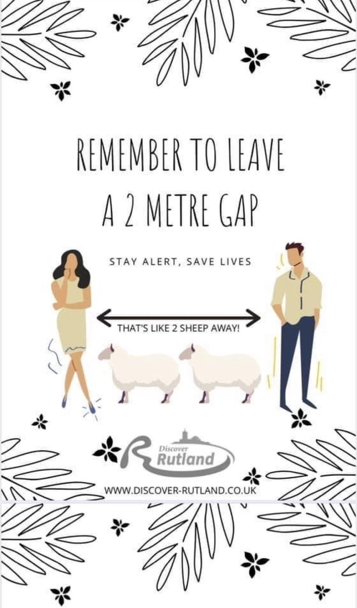 wilbur_project's tweet photo. With Lockdown easing off please Stay Alert and Save Lives
Use the Rutland rule as a guide 💚
🕺🐑🐑🕺
@rutland_radio @RutlandPolice @DiscoverRutland #thewilburproject #rutlandrhythmandblues #stayalert #savelives #staysafe #rutland #discoverrutland #2sheep #loverutland https://t.co/JttzGMvLMU