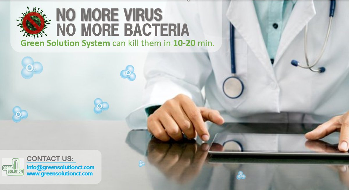 Fraser Lane Associates (@fraserlanect) on Twitter photo Green Solution System is effective against viruses🦠, it can kill them in 10-20 min. We are perfect for:
🏥Clinics & Hospitals
🏨Hotels, Inns & Gyms
🏢Offices, Stores & Restaurants
💇🏻♀️Salon & Spa
🚛Truck Sanitation
Info at:
✉️ info@greensolutionct.com Green Solution System is effective against viruses🦠, it can kill them in 10-20 min. We are perfect for:
🏥Clinics & Hospitals
🏨Hotels, Inns & Gyms
🏢Offices, Stores & Restaurants
💇🏻♀️Salon & Spa
🚛Truck Sanitation
Info at:
✉️ info@greensolutionct.com