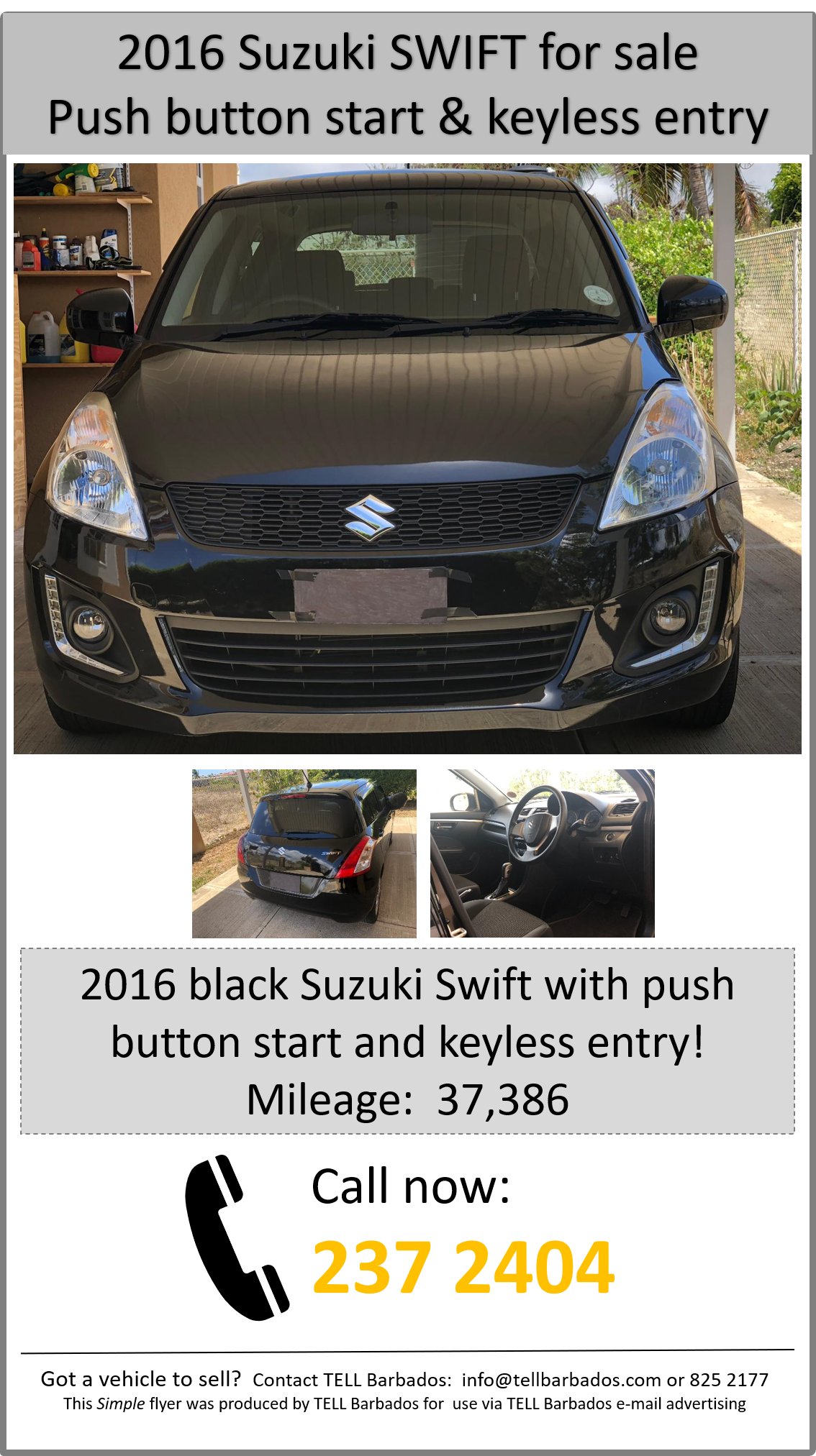 TELL Barbados on Twitter: "29 Suzuki Swift For Sale! 29 29