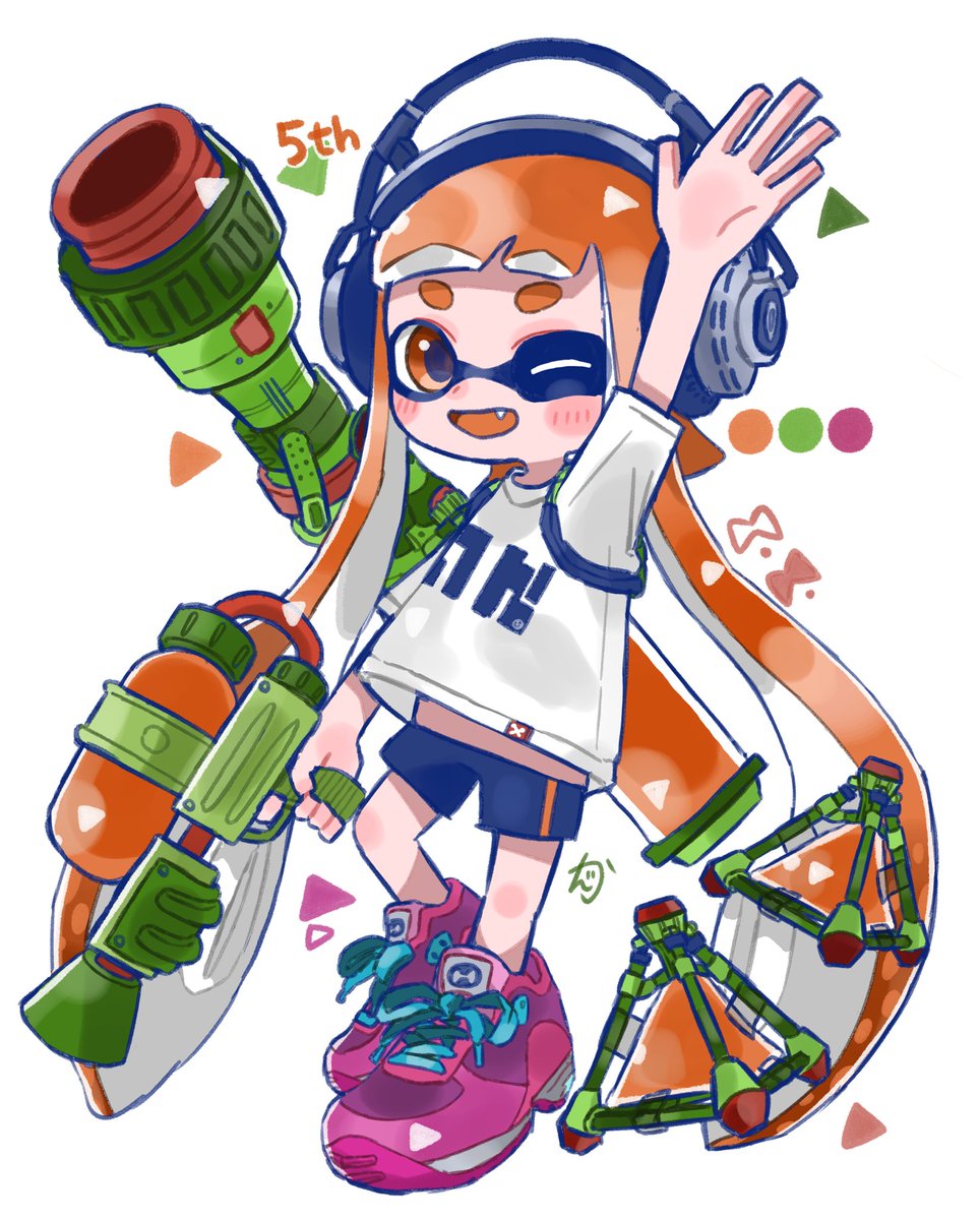 スプラトゥーン5周年のtwitterイラスト作品