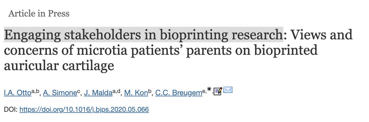 angelasimone's tweet photo. Engaging stakeholders in #bioprinting research. Glad that the amazing research of @_irisotto is now online and proud to have contributed to it, sharing experience and knowledge on #RRI: https://t.co/Zr0tzcDw7U @FGBassetti @josmalda #RRIinaction https://t.co/uQhDfmYq4v