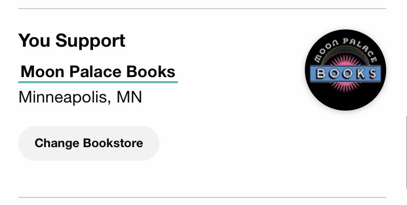 A good way to support Twin Cities bookstores is to switch your  @librofm affiliation to them, so they can feel your support even if they’re not at their stores right now. Just go to “My Account” and click “Change Bookstore” Lots of Twin Cities stores sell through  @librofm, like: