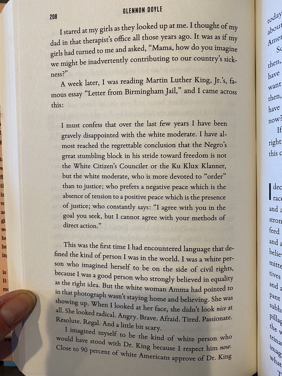This section from  @GlennonDoyle’s new book seems useful right now. There are many other resources, but this feels like an important first step/first reading for many. Wish I could present it as one long text but it’s actually easy to read in this format, despite initial optics.