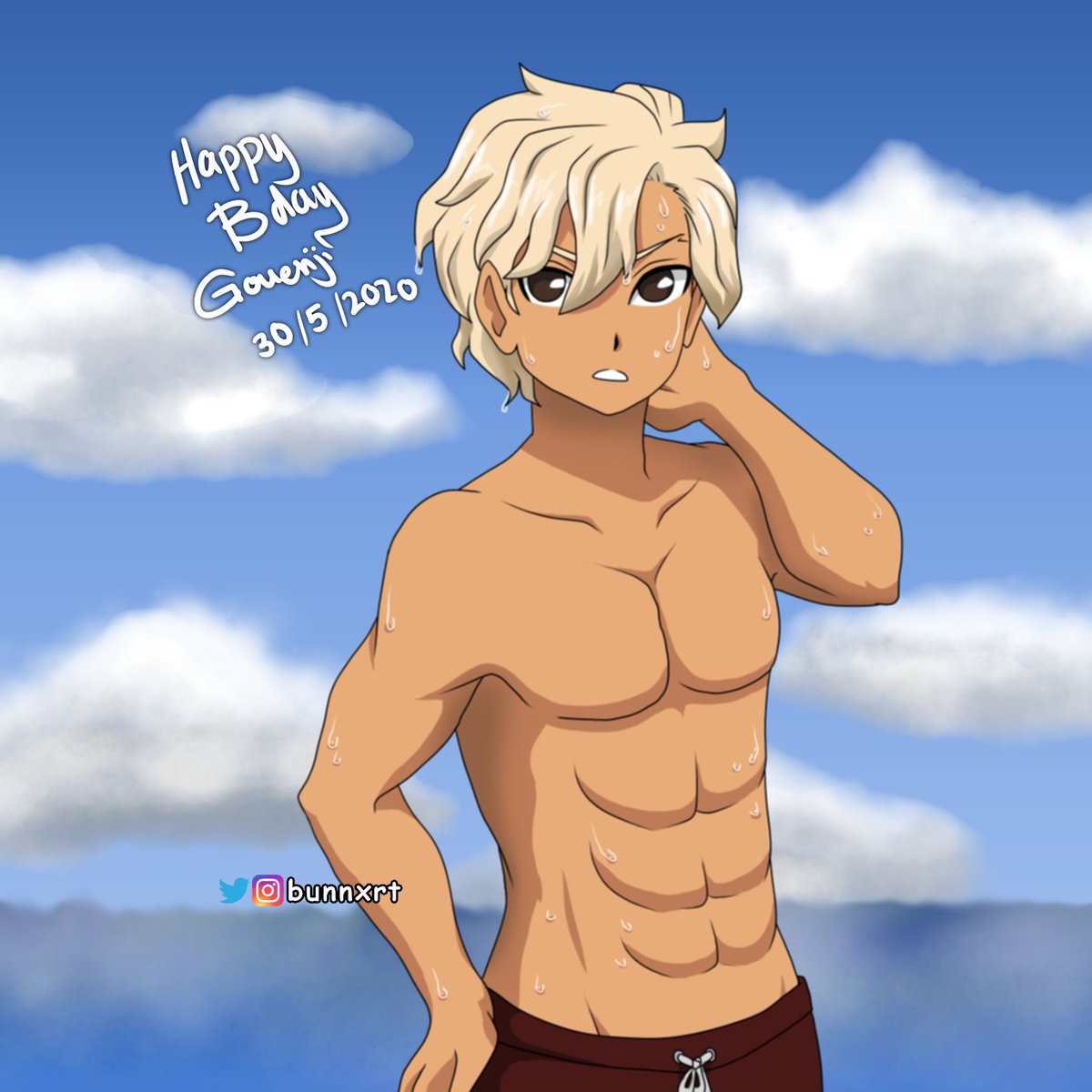 Bunnie Happy Birthday To My Very First Anime Crush Gouenji Shuuya 3 I Drew Abs Better A Bit But It Still Looks Not Good イナイレ イナズマイレブン 豪炎寺修也 T Co 1zytanwr2p