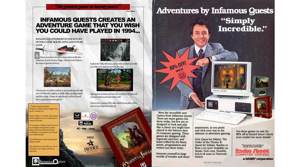 IQ_Adventures's tweet photo. Get our games 80% off now @GOGcom - get your hands on some old school gaming, and go adventuring like you just came home from school and hopped on your Dad's 386. https://t.co/iPYIDFDLKP https://t.co/kSz2BHmn9D