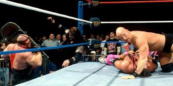 Just 3 days later at In Your House: Final Four, Bret Hart would win the WWF Championship in a 4-way elimination match also involving Vader and Undertaker.Later that night, Bret would lose the title to Sycho Sid in a dark match via DQ. #WWE  #AlternateHistory