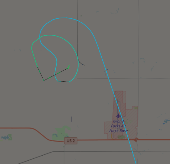 NOW:  @CBP Predator Drone  #CPB104 circling over Minneapolis at 20K feet. Took off from Grand Forks Air Force Base.  #Minneapolisprotests  #surveillance  #planespotting