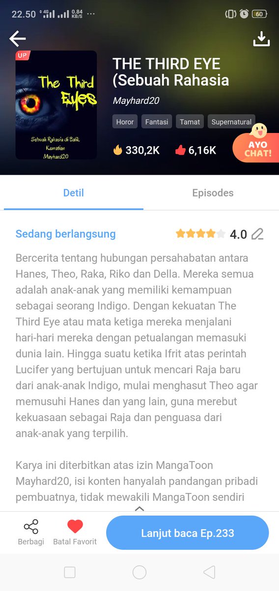 mayhard_20's tweet photo. Novel Update
The Third Eye
Part 233
Teror Para Hantu

Genre: Horor, Fantasi &amp; Misteri
Link:  https://t.co/rk8MsFoVNt

Tersedia di aplikasi Noveltoon (Ios/Android)
#horor 
#bacahoror 
#CeritaSeram 
#CeritaHantu 
#noveltoon 
#misteri https://t.co/PqHD9rY1Jc