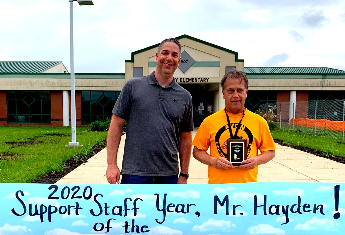 Congratulations to our Support Staff Member of the Year: Mr. Hayden!