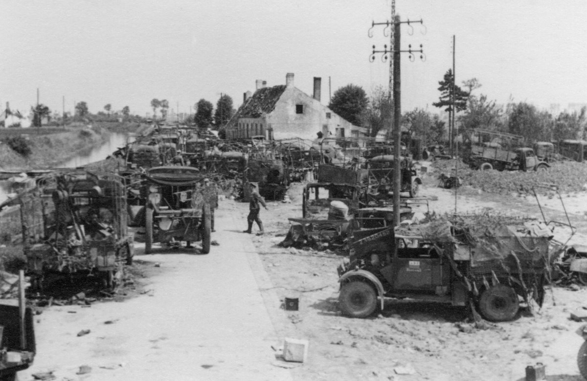 Of the 5th Division:Stopford’s 17 Brigade is now just 441 strongDempsey’s 13 Brigade has been reduced to about 600Allan Adair’s 3rd Gren Gds is down to 279 all ranks and moves into reserve at Eikhoek, where vehicles are damaged beyond repair and abandoned.