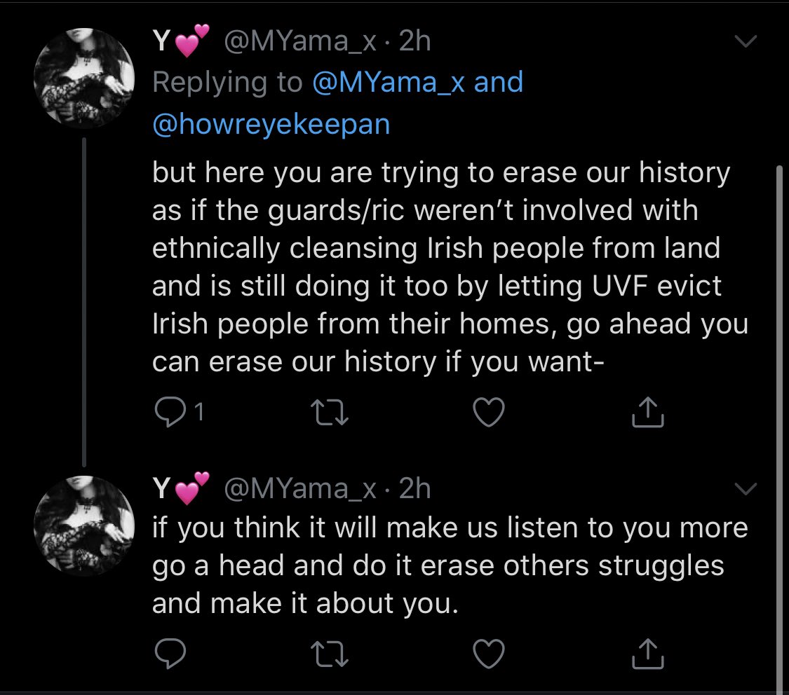 holldagger's tweet photo. *A black IRISH man points out that racism against people of colour and immigrants exists in Ireland*
This woman: how dare you try to erase our irish history and make it all about you! https://t.co/KKH1i6RMeX
