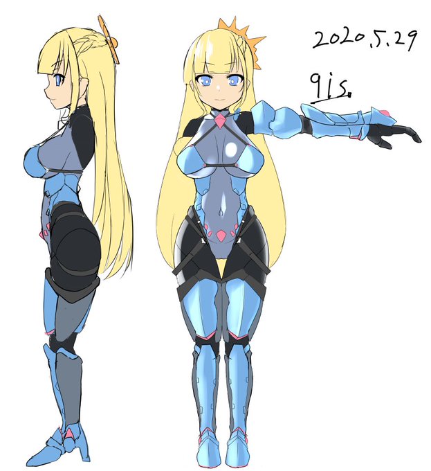 現在描かせていただいている異種姦モノの、色々されちゃうヒロインこと如月・アイシア・ミリー(仮)ちゃんです!
オリジナルということで(デザインとか)いろいろ精魂尽きてますがぼくはまだ多分元気です。
今後ちょくちょくこの子のエロ絵もあげると思います! 