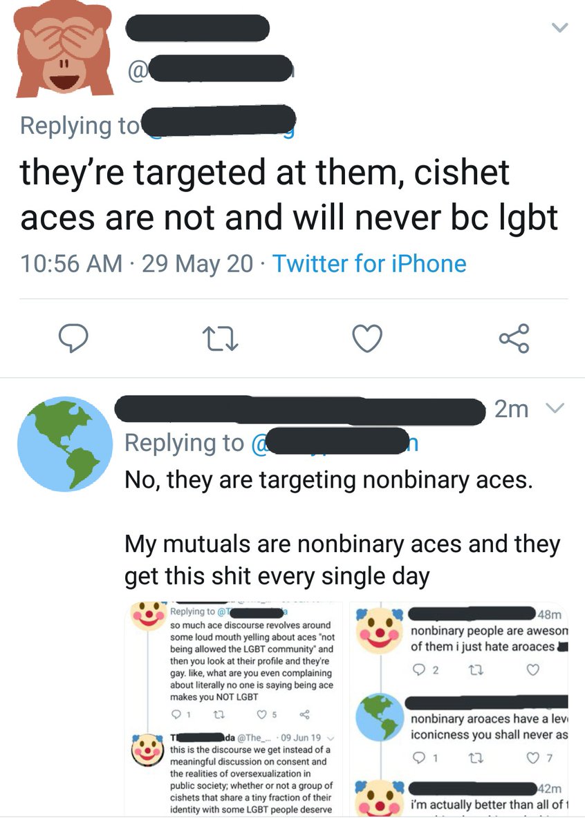 "if you introduced yourself as lgbt in lgbt spaces instead of ace"KW: "not lgbt" "aphobic and proud"