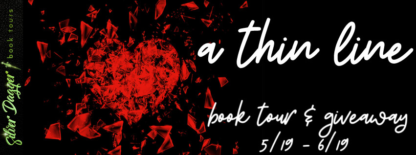mommasaystoread's tweet photo. #OnTour with @SDSXXTours | #SilverDaggerBookTours

~~🕮🕮~~#BookTour &amp; #Giveaway~~🕮🕮~~ 

🖤•*¨) ★¸.•*´¨💕 ღ˚* ♥˚*´¨)🖤
★(¸ღ˚* ♥˚*¨) ★¸ღ˚* ♥˚¨) ★.•*´¨)
★(¸.•´🖤 A Thin Line 
by DL White 

#EnemiesToLovers #Romance #AThinLine #DLWhite

https://t.co/8FZN0LRWMd https://t.co/dDfcjtg5gp