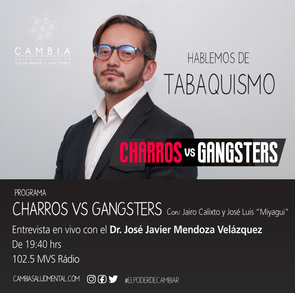 Cambia_sm's tweet photo. En el marco del “Día Mundial Sin Tabaco” , acompañamos en la entrevista al Dr. José Javier Mendoza Velázquez, de Cambia, en el programa Charros Vs Gangsters, 102.5 MVS Rádio a las 19:40 hrs. #ELPODERDECAMBIAR https://t.co/izTOIKXMUd