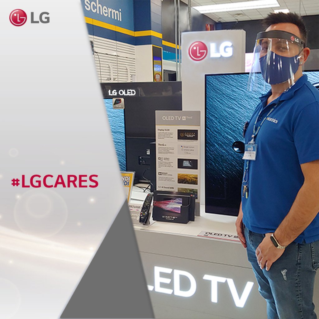 LG e SIEM Euronics si alleano per tutelare la salute di collaboratori e consumatori: hanno infatti deciso insieme di dotare il personale dei negozi SIEM di dispositivi di protezione individuale per offrire il meglio della tecnologia in totale sicurezza. #LGCares