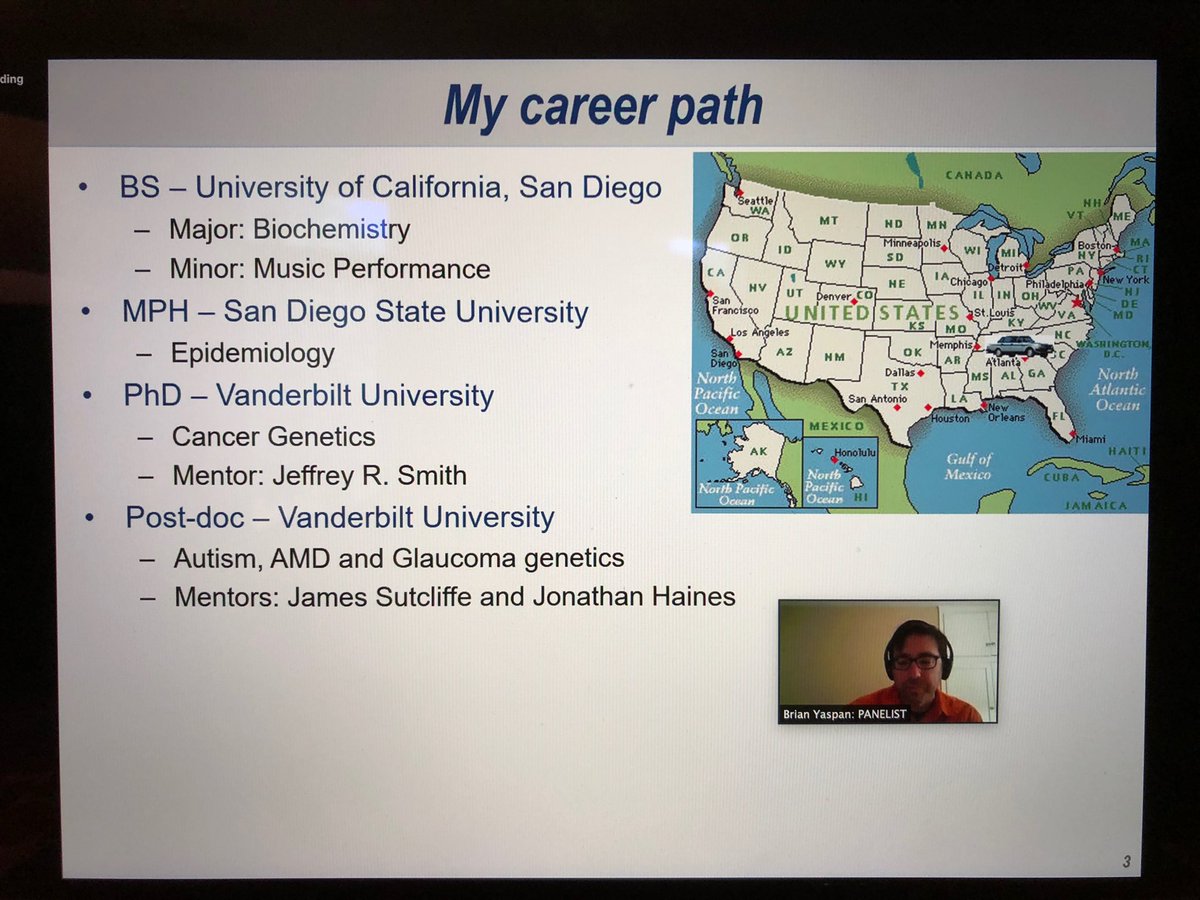Happy to virtually host alumnus Dr. Brian Yaspan, PhD, for today’s #aspirecareersymposium.