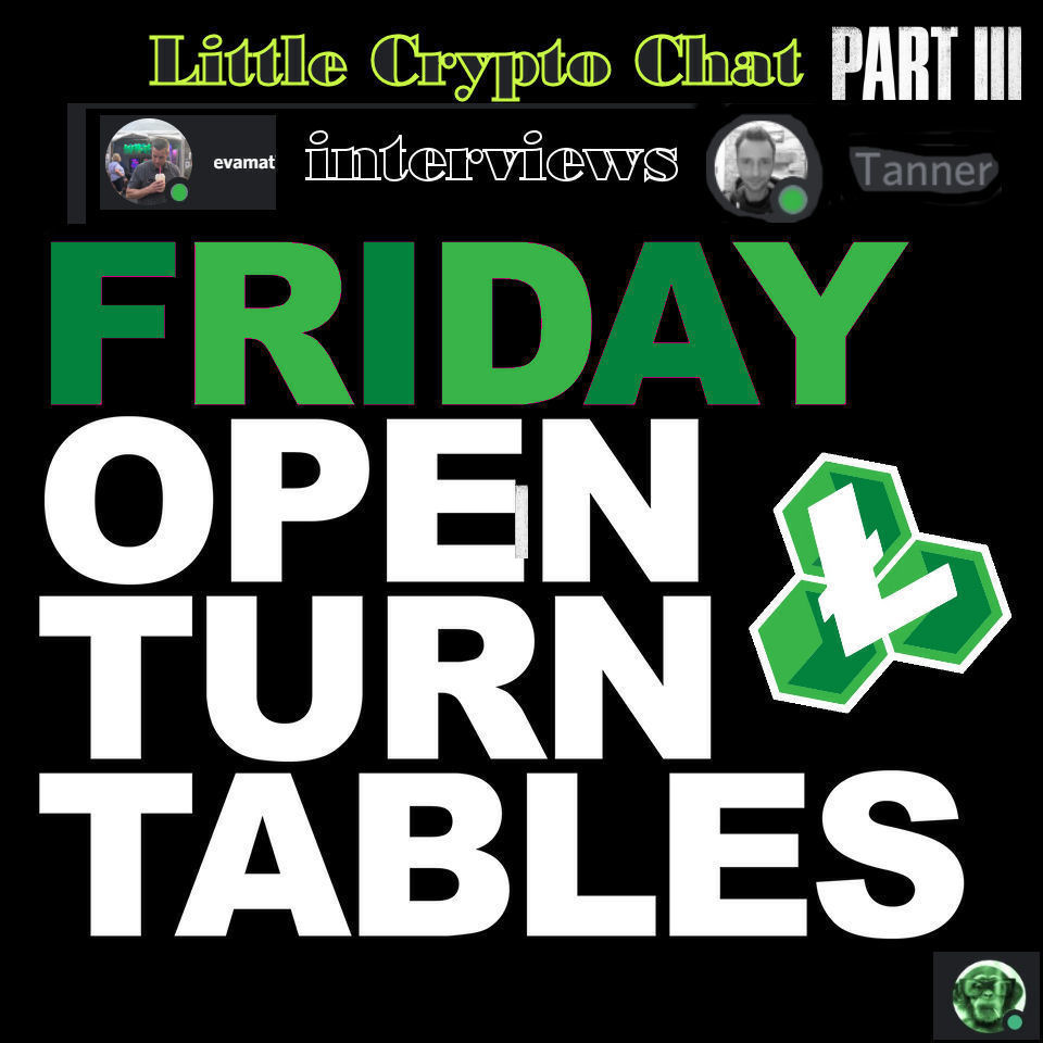 LitecoinCash's tweet photo. 🚨 Join us Today at 10 PM UTC live on Discord for the Little Crypto Chat with a Live Interview with Tanner (our lead developer).

Discord: https://t.co/6B5BMlI9Er https://t.co/kxPrPqj9wp