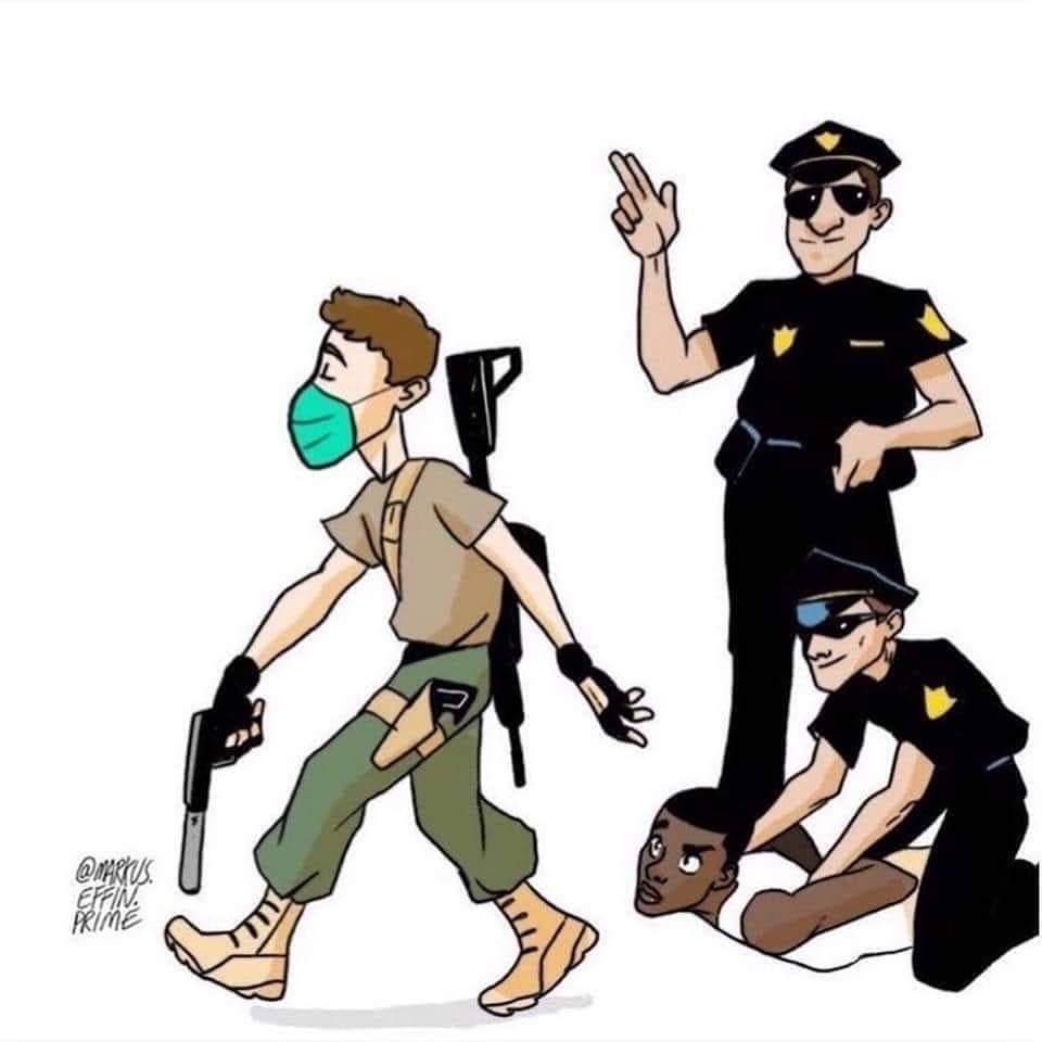 RamizOB's tweet photo. #GeorgeFloydMurder #JusticeForGeorgeFloyd 
#racism 
#discrimination https://t.co/naKTZmMp3y