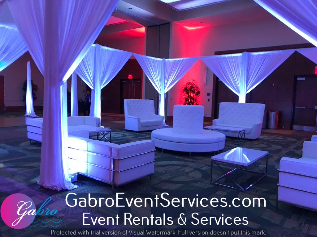GabroEvents's tweet image. Today we are thinking event furniture. Mainly focusing on modern style, clean edges, and light colors. Furniture groupings showcase areas in a very welcoming and unique fashion. It’s a great way to fill in spaces by creating lounge areas etc.
